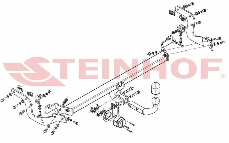 Hak holowniczy Steinhof Peugeot 2008 I 2013-2019