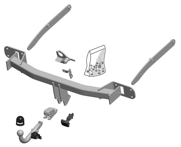 Hak holowniczy Brink Mercedes GLK (X204) 10.2008-05.2012