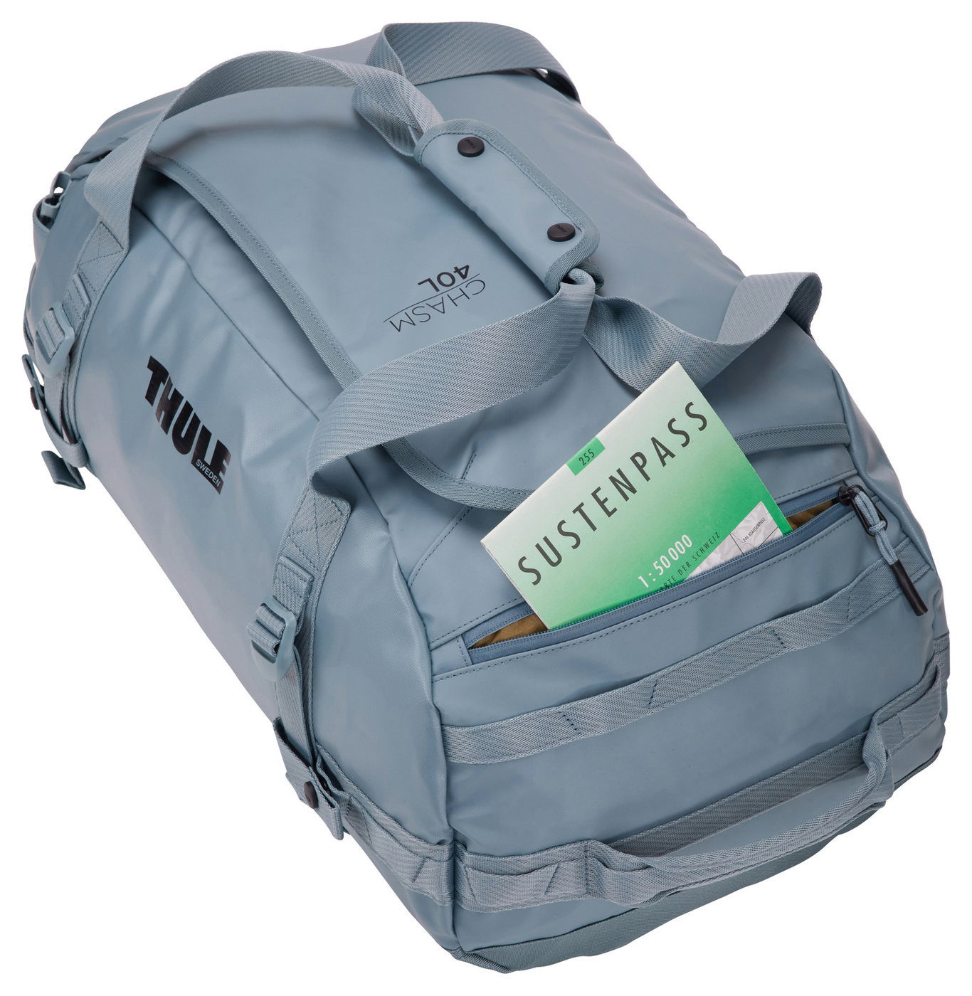 Torba podróżna Torba podróżna Thule Chasm Recycled Duffel 40L - Pond Gray 3204992 