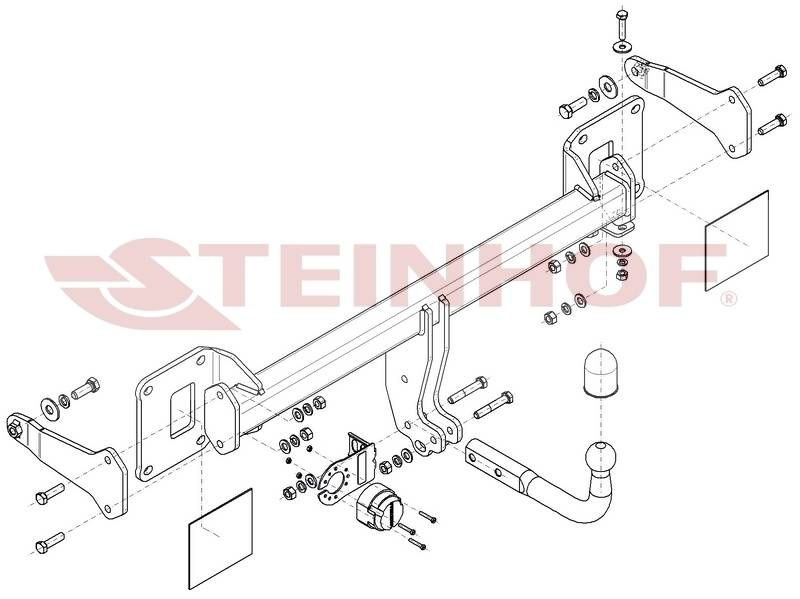 Hak holowniczy Steinhof Mercedes GLE W167 2018-