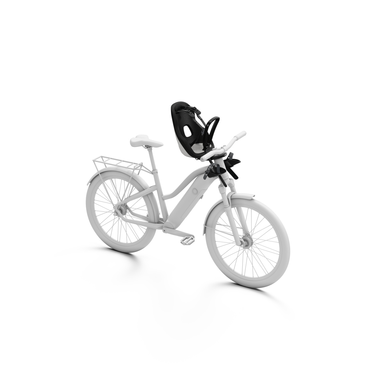Przedni fotelik rowerowy dla dzieci  | Thule Yepp Nexxt 2 Mini | Snow White 12021158