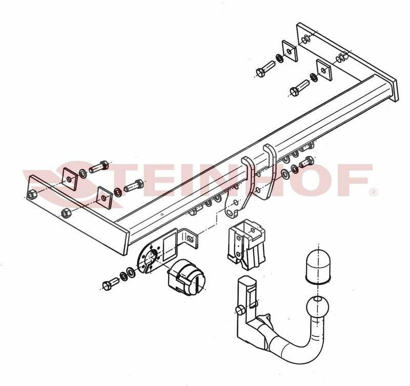 Hak holowniczy Steinhof Volvo V70 2007-2010