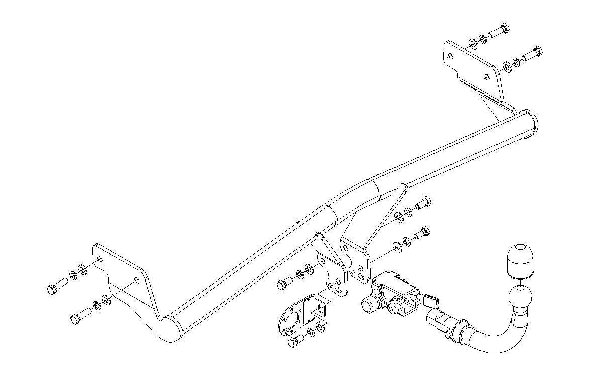Hak holowniczy Autohak Kia Rio II HB 2005-2009