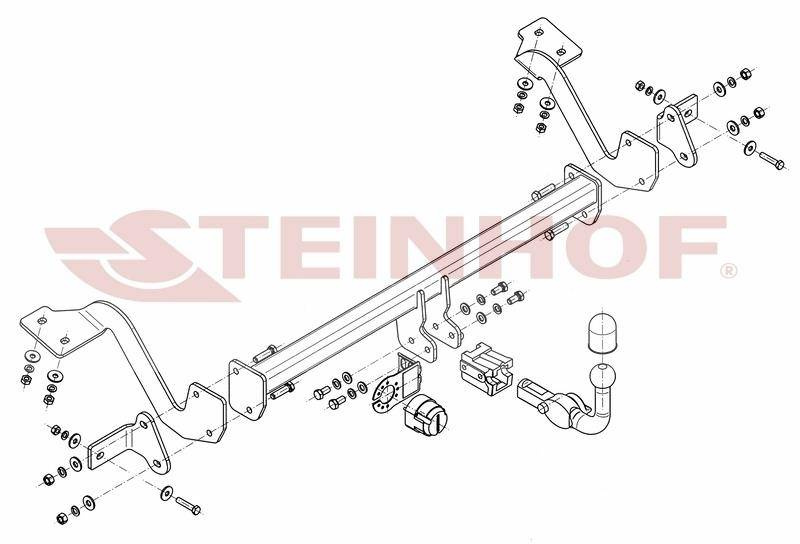 Hak holowniczy Steinhof Toyota ProAce City Verso 4403mm 2019-