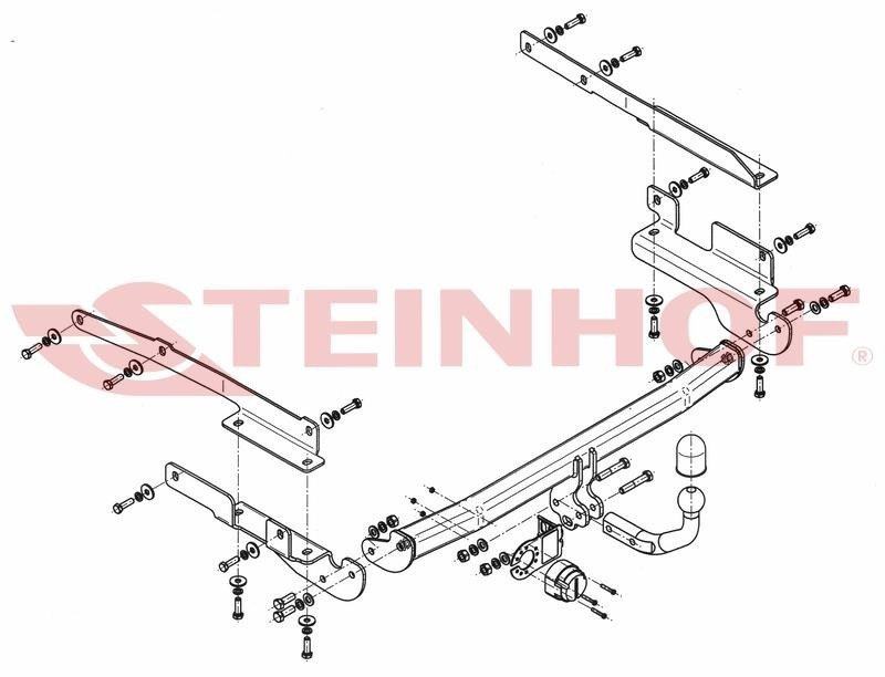 Hak holowniczy Steinhof Mitsubishi Colt (Z30) 2004-10.2008