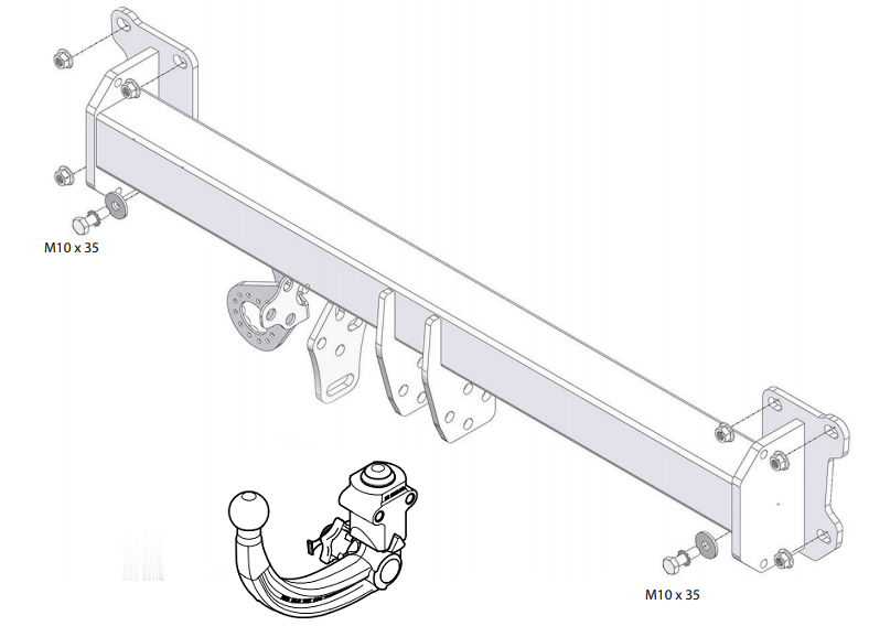 Hak holowniczy Westfalia Volvo S60 III 02/2018- 