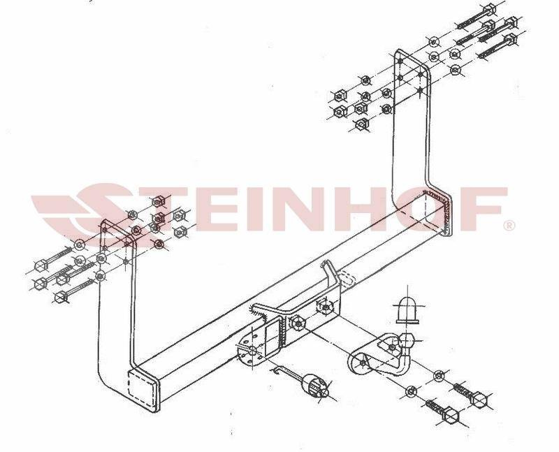 Hak holowniczy Steinhof VW LT 46 1995-2006