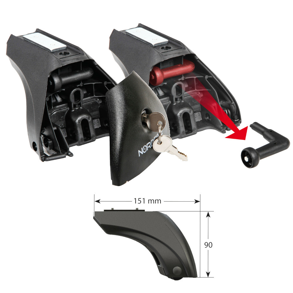 Bagażnik dachowy Belki Poprzeczki Nordrive Silenzio Black Citroen C3 04/24>