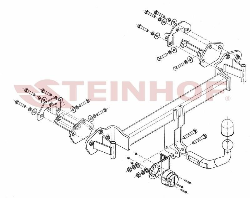 Hak holowniczy Steinhof BMW Seria 3 E46 Compact 2001-2004