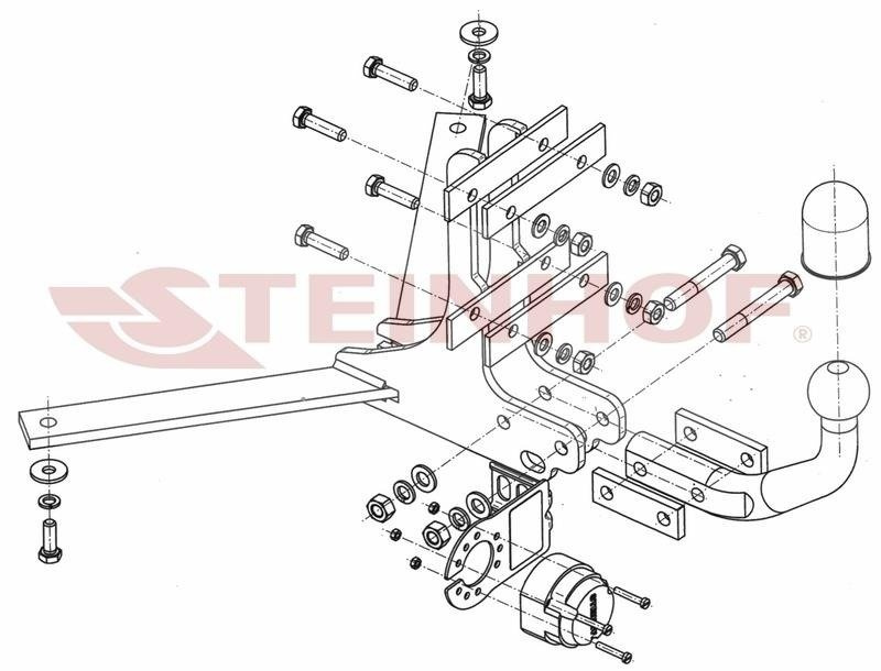 Hak holowniczy Steinhof Saab 9-3 Kombi 2005-2011