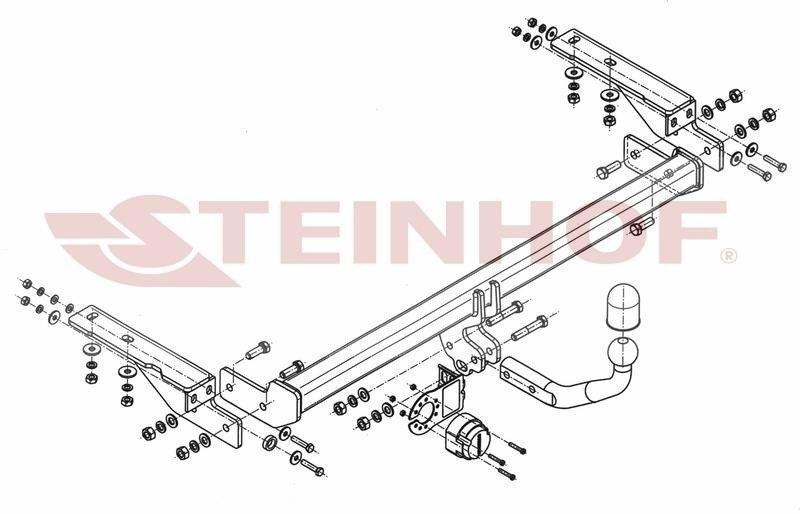 Hak holowniczy Steinhof Peugeot 308 I FL 05.2011-09.2013