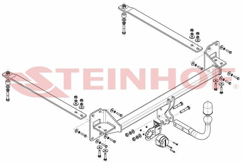 Hak holowniczy Steinhof Honda Civic X Sedan 2017-