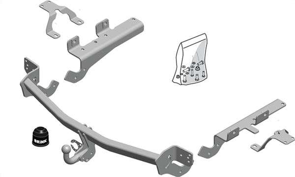 Hak holowniczy Brink Toyota RAV4 4 2013-2018