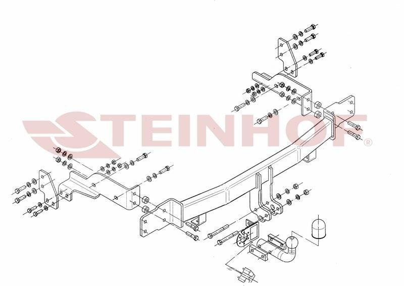 Hak holowniczy Steinhof KIA Sorento I (JC) FL 07.2006-10.2009