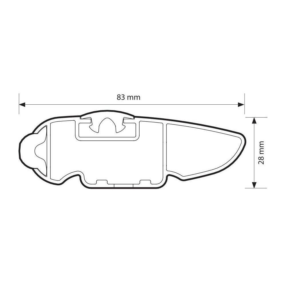 Bagażnik dachowy belki NORDRIVE Opel Crossland X 2017-2020