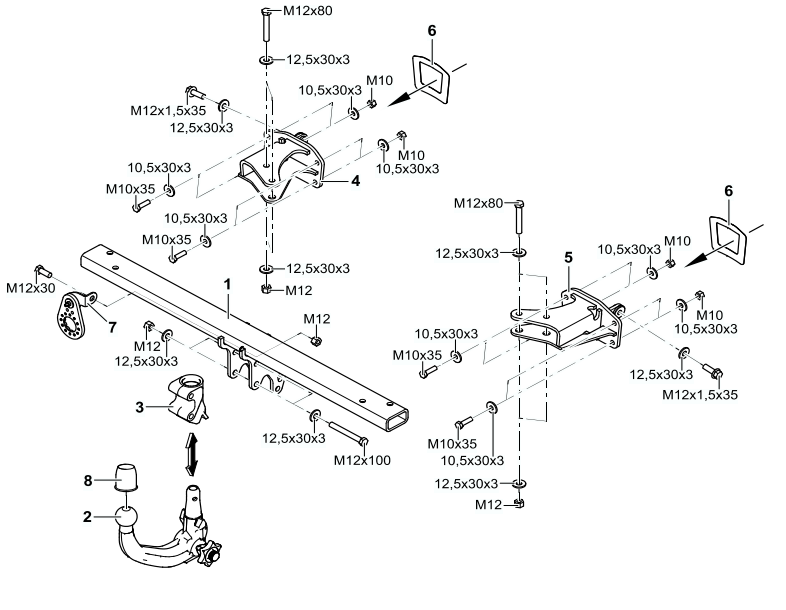 Hak holowniczy Westfalia Mercedes GLA (X156) 2014-2020