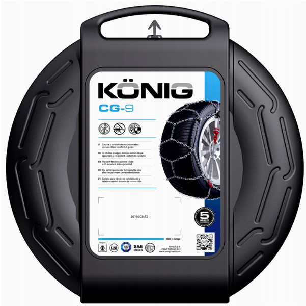 Łańcuchy śniegowe Konig CG-9 grupa 104 I 255/45R17