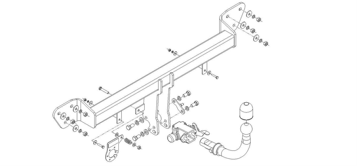 Hak holowniczy Autohak BMW 7 E65/E66 2001-2009