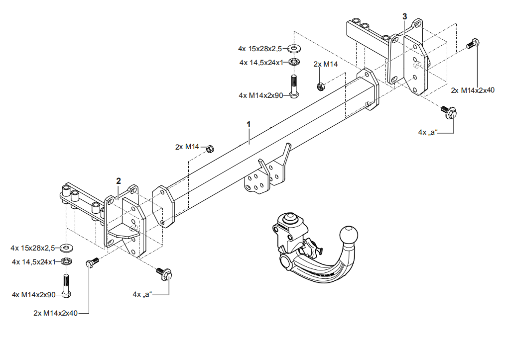 Hak holowniczy Westfalia Land Rover Range Rover Velar (L560) 01/2021->