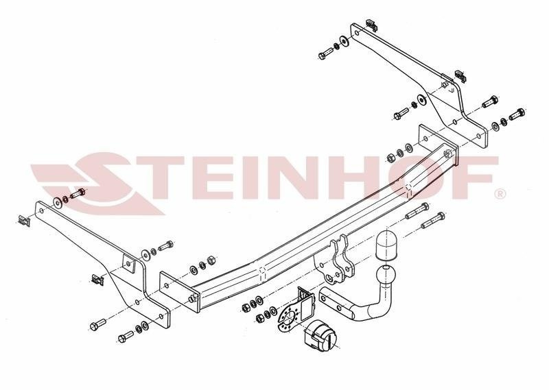 Hak holowniczy Steinhof Peugeot 206 SW 2002-2007