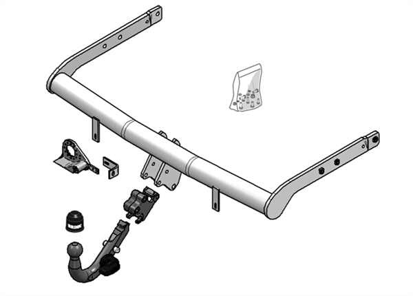 Hak holowniczy Brink SEAT Alhambra I FL 05.2000-02.2010