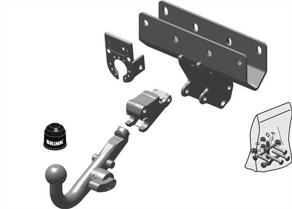Hak holowniczy Brink Jeep Commander XK 2005-2010
