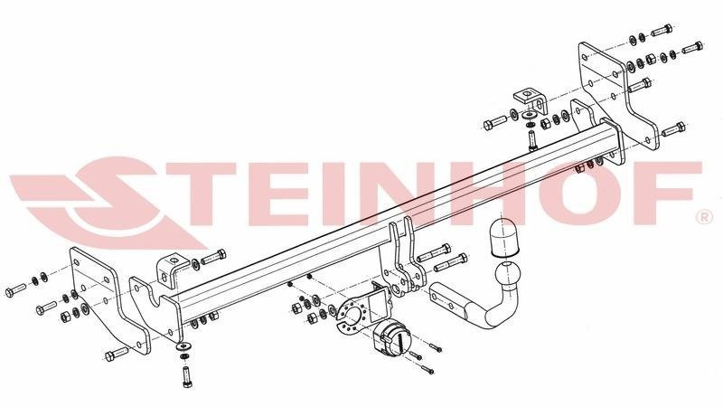 Hak holowniczy Steinhof KIA Soul II 2014-2018