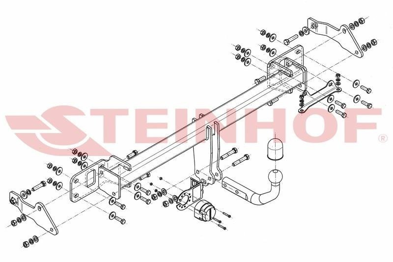 Hak holowniczy Steinhof Mercedes C klasa W205 14-