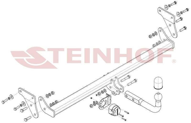 Hak holowniczy Steinhof Kia E-Niro 2019-