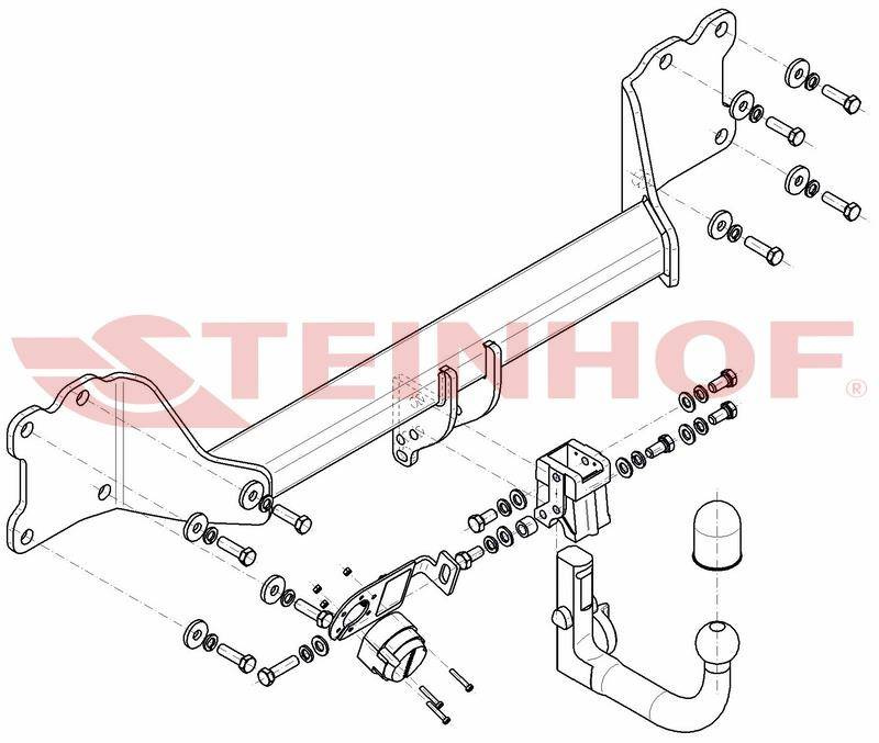 Hak holowniczy Steinhof Audi Q7 II 2015-