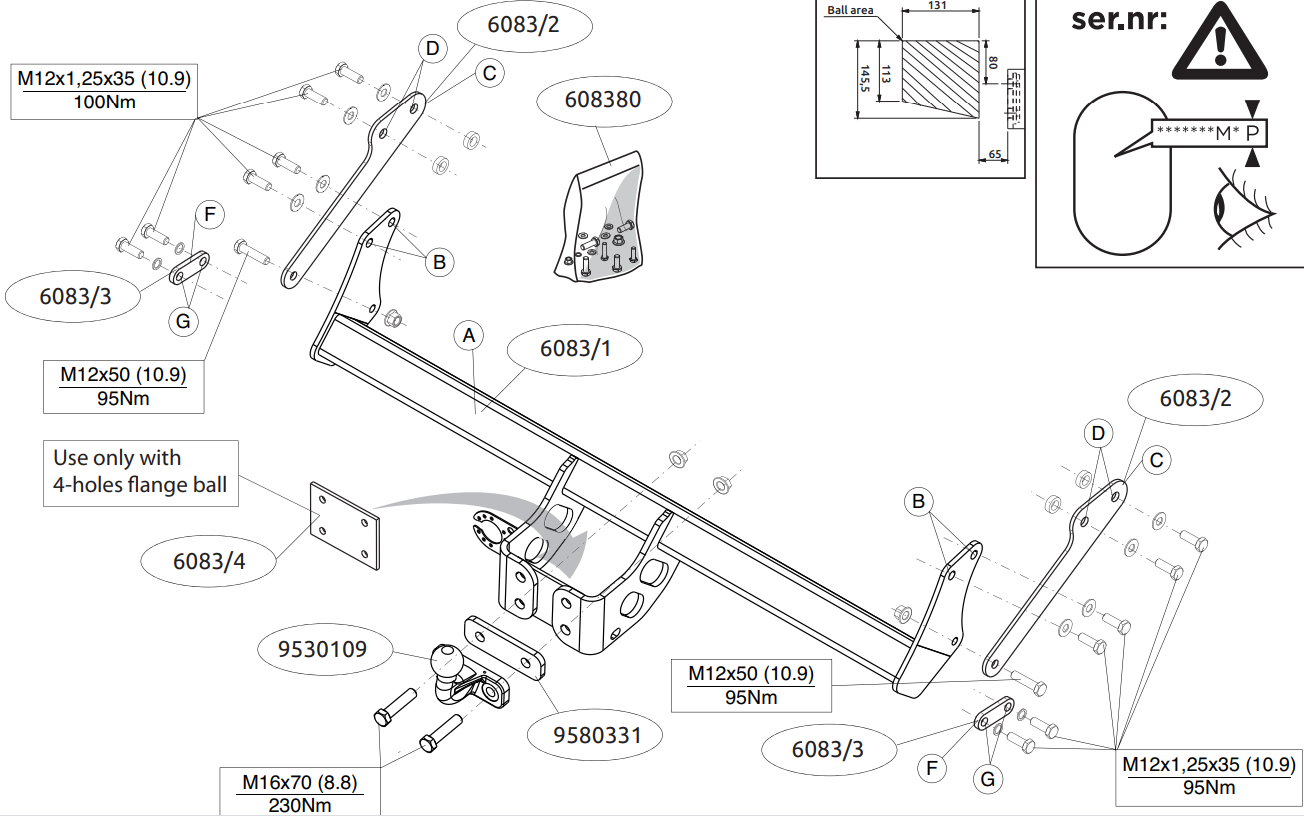 Hak holowniczy BRINK 608300