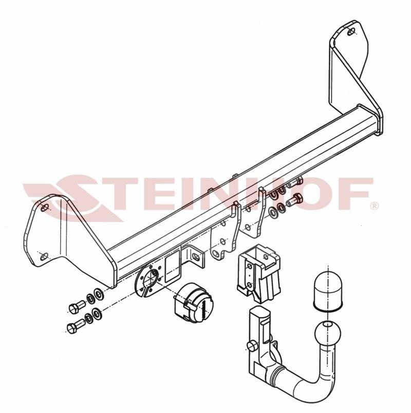 Hak holowniczy Steinhof BMW seria 1 F20 2011-2014