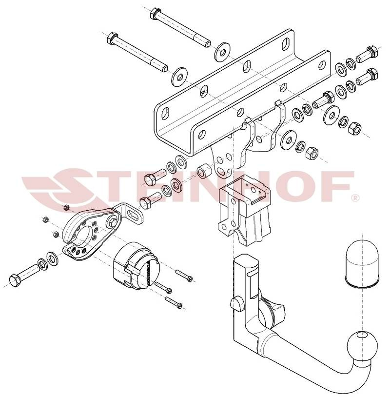 Hak holowniczy Steinhof Jeep Wrangler IV Hybrid 2021-