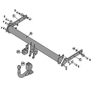 Hak holowniczy Witter Audi A3 8V sedan 2013-2020