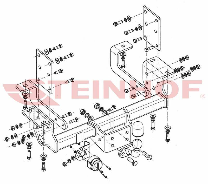 Hak holowniczy Steinhof Renault Master 2010-