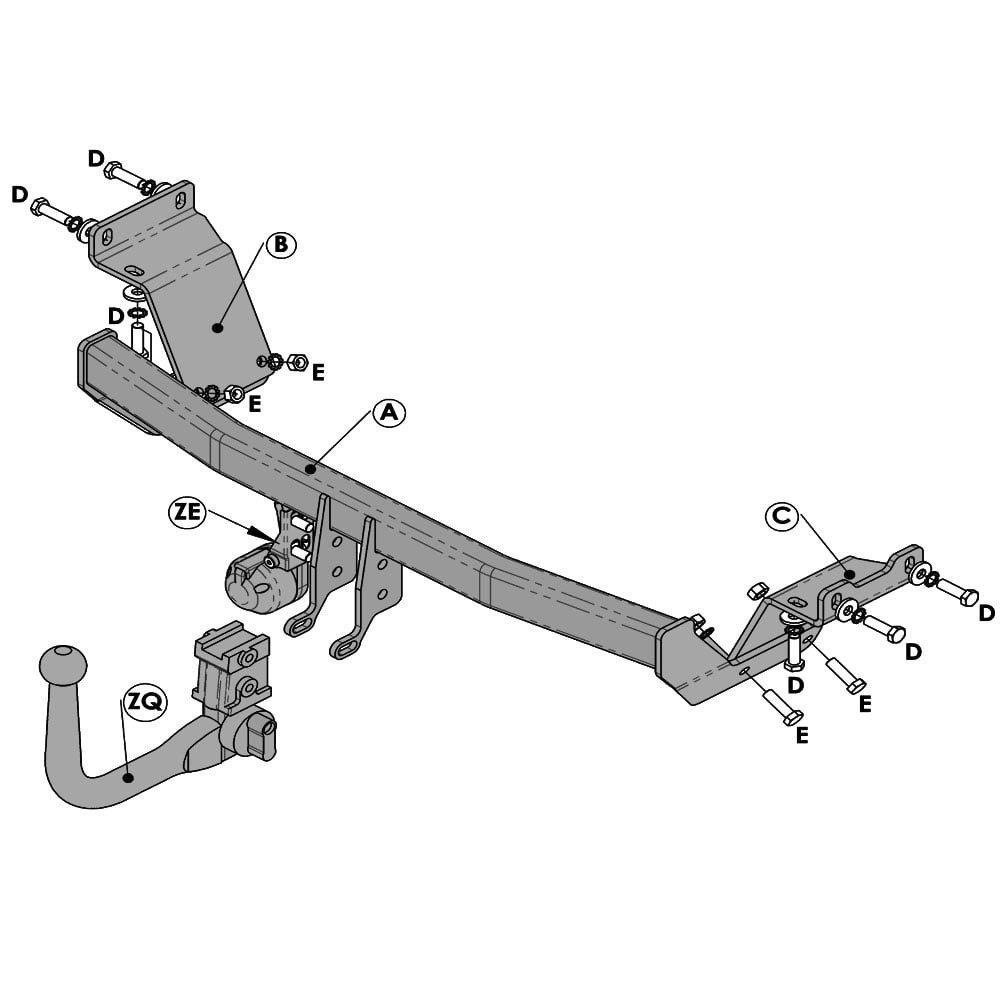 Hak holowniczy Witter Hyundai i30 II hatchback 2012-2017