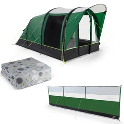 Zestaw Kampa Brean 3 AIR – Namiot + Dywan + Parawan