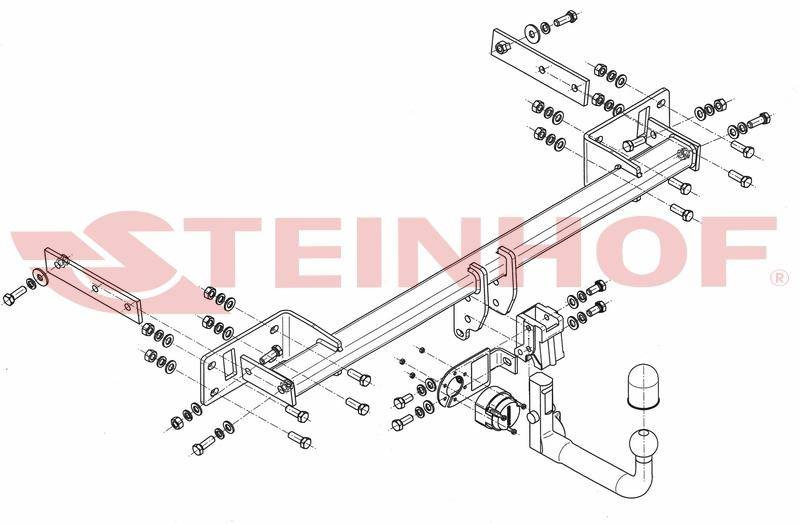 Hak holowniczy Steinhof Mercedes GLA X156 2014-