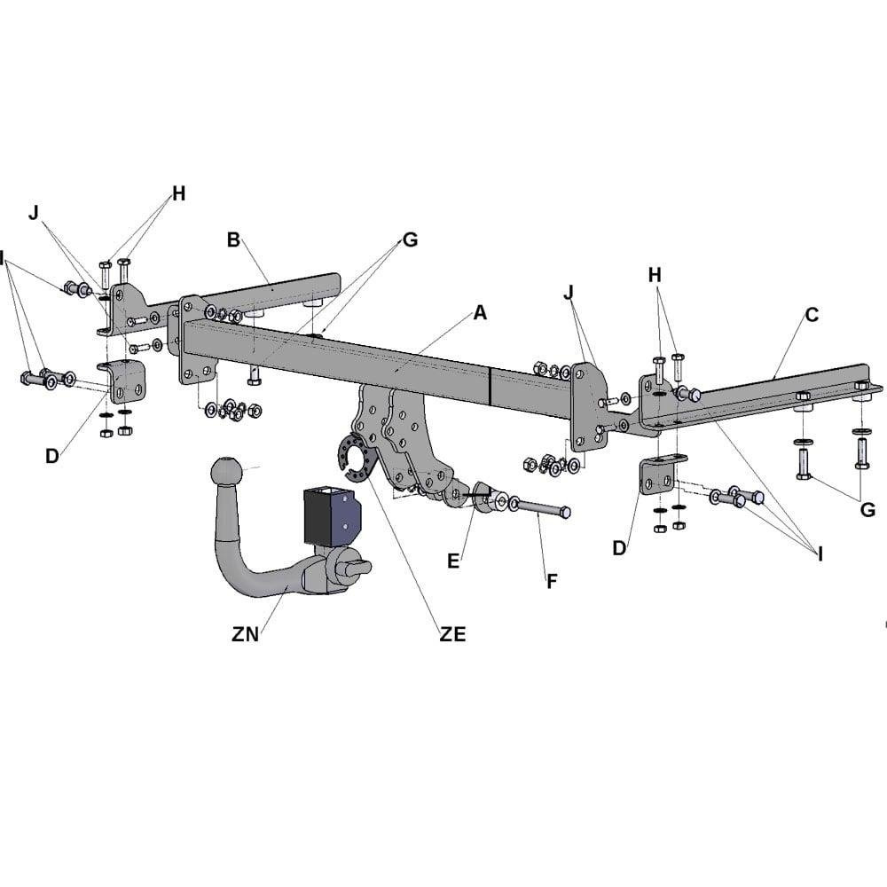 Hak holowniczy Witter Honda HR-V 2015-