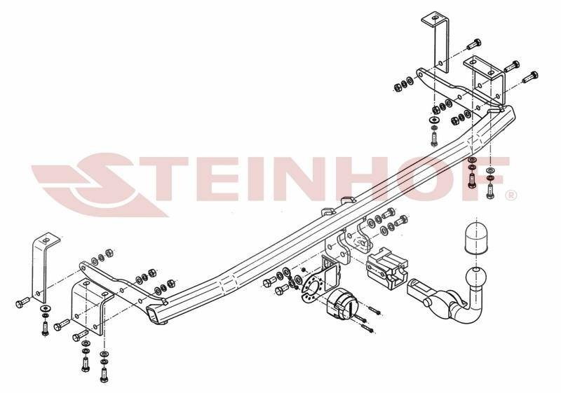 Hak holowniczy Steinhof Mercedes Citan W415 2013-