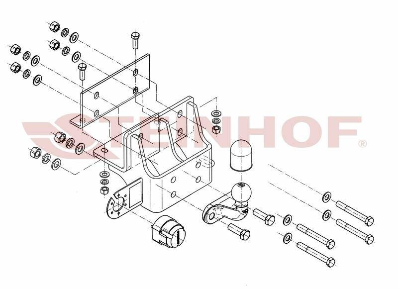 Hak holowniczy Steinhof Toyota Hilux 2005-2010