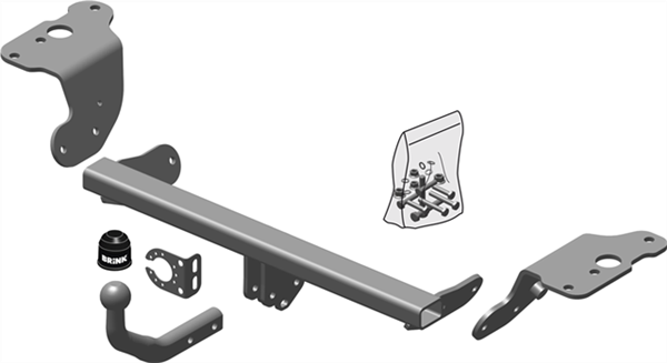 Hak holowniczy Brink Toyota Auris E15 2007-2012