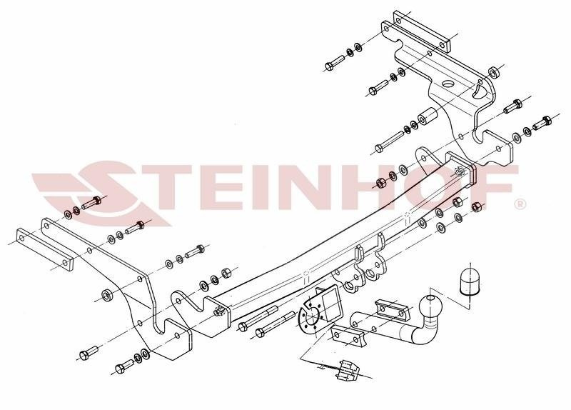 Hak holowniczy Steinhof Toyota Yaris II 2006-2011