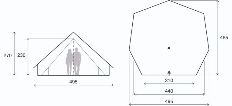 Namiot turystyczny  Kampa Pineveil 04 | 4 osoby | 9120002493