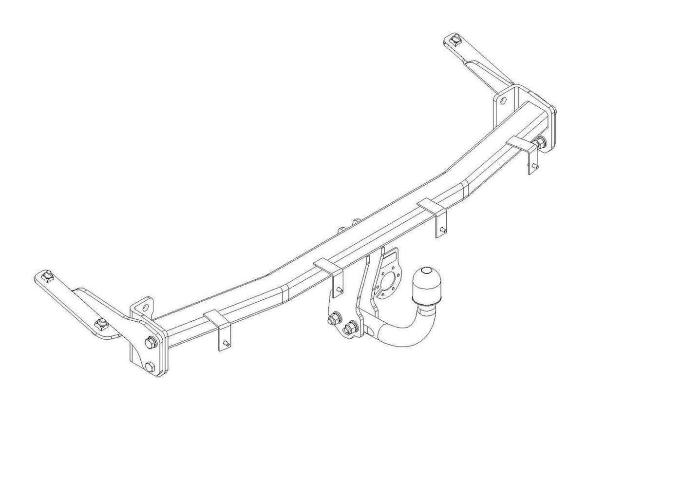 Hak holowniczy Autohak VW Caddy 02.2004-08.2020