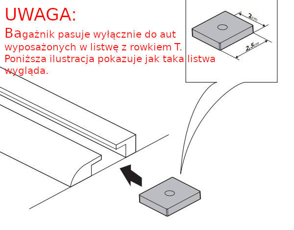 Nordrive Kosz dachowy Mercedes Vito Extralong T-Profile 2003-2014