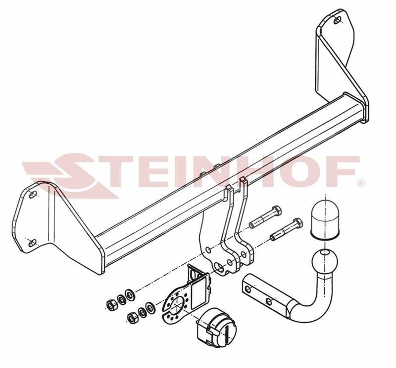 Hak holowniczy Steinhof BMW Seria 1 F20 / F21 2011-2019