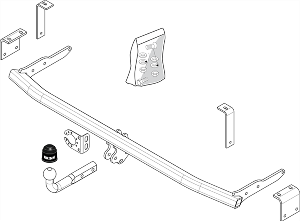 Hak holowniczy Brink Renault Kangoo II 2008-2013