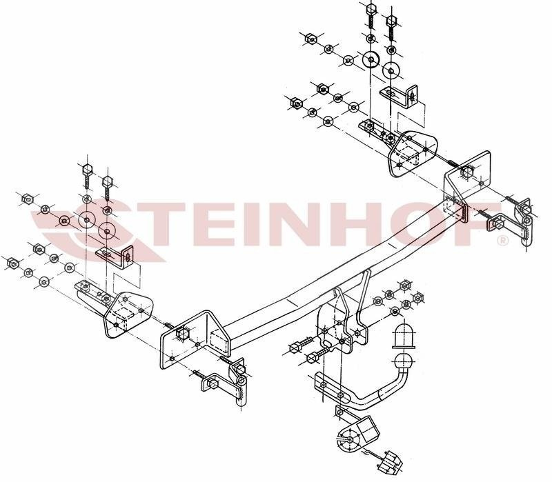 Hak holowniczy Steinhof BMW Seria 5 E39 Sedan 1995-2003