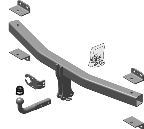 Hak holowniczy Brink Volkswagen Touareg I 2004-2010